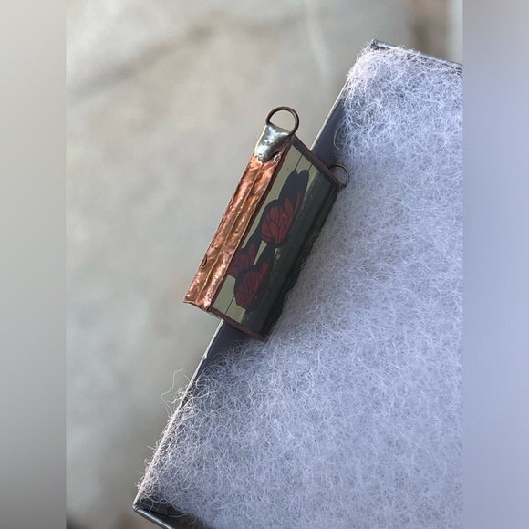 Vintage Handcrafted Artisan Butterfly Pendant - Picture 2 of 3